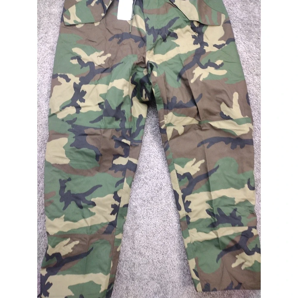 Vtg 90s USGI US Military Gore Seam Woodland Camo Cold Weather Trouser Large Long
